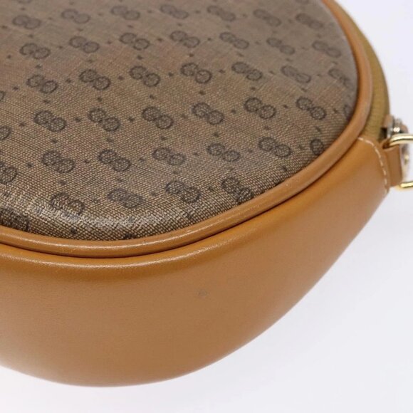 GUCCI Micro GG Supreme Shoulder Bag PVC Beige Gold Auth BA5021 - Picture 11 of 16